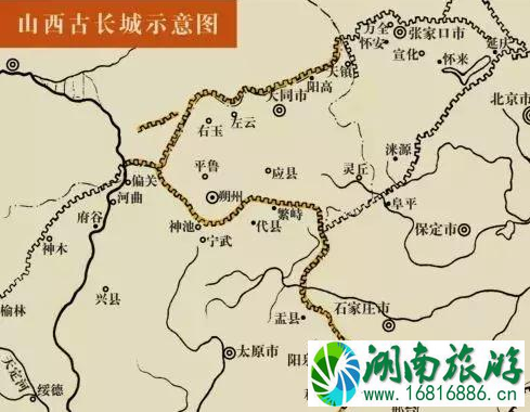 黄河三大古渡、长城六口、太行八陉各是什么