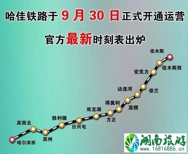 2022哈佳铁路最新情况 时刻表+票价+停靠站