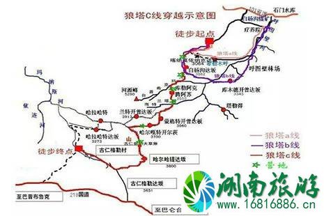 国内十大户外穿越线路介绍 徒步地图附上