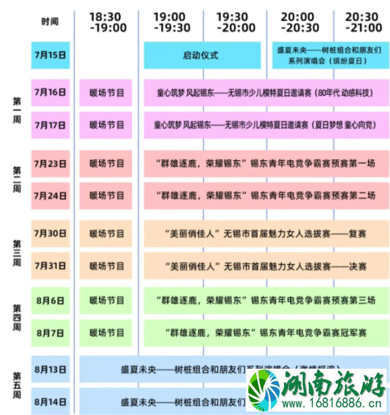 无锡夜游景点推荐 2021暑期无锡夜游活动汇总