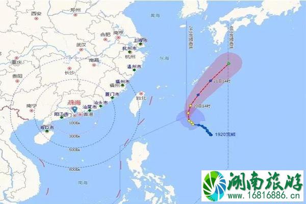 台风浣熊路径概率预报图 台风浣熊中心位置