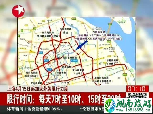 2022上海限行最新规定(时间+区域范围)