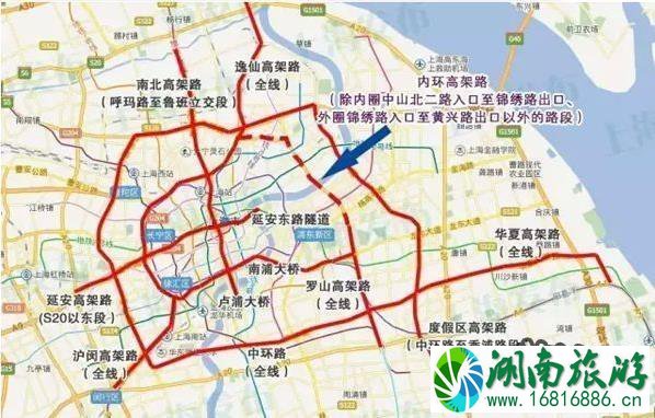 2022上海限行最新规定(时间+区域范围)