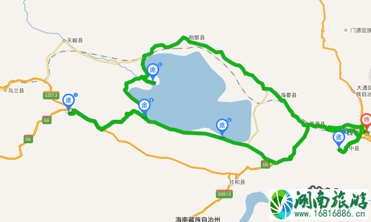 环青海湖自驾游路线图 青海甘肃旅游路线图2022