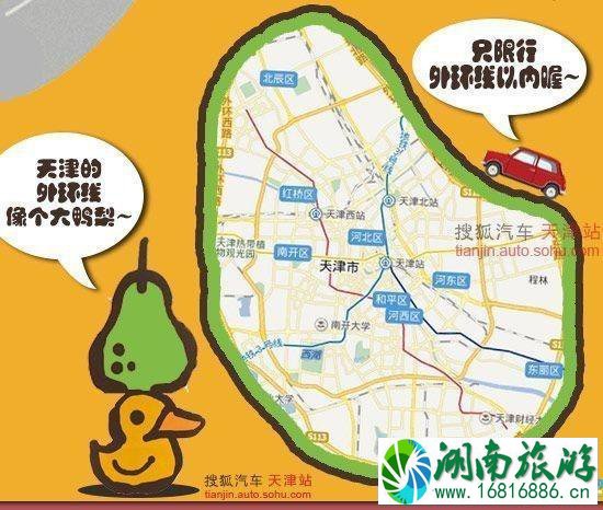 2022天津限行最新规定(限号时间+区域范围)