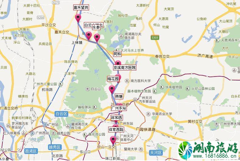 广州地铁线路图高清版2022最新版本