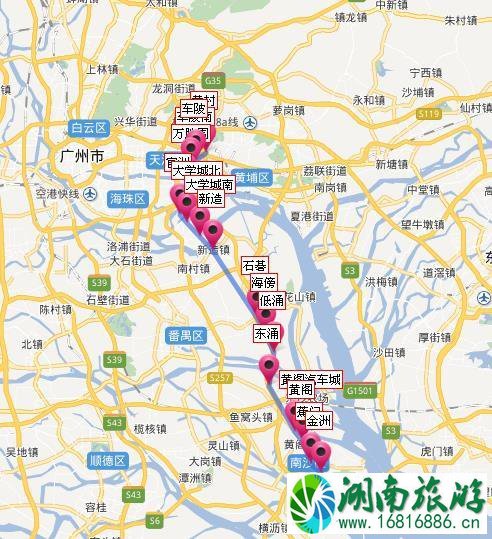 广州地铁线路图高清版2022最新版本