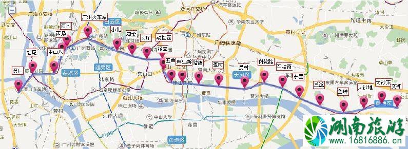 广州地铁线路图高清版2022最新版本