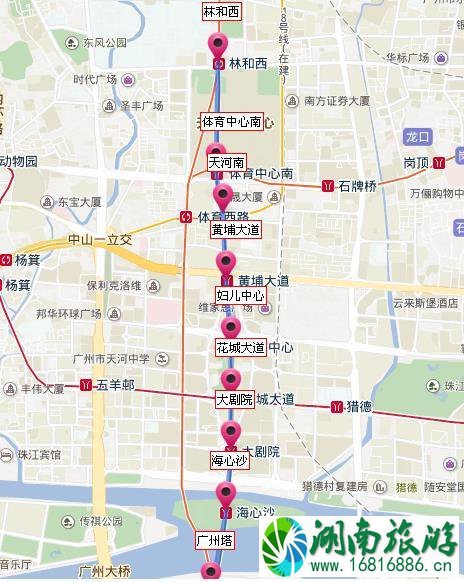 广州地铁线路图高清版2022最新版本