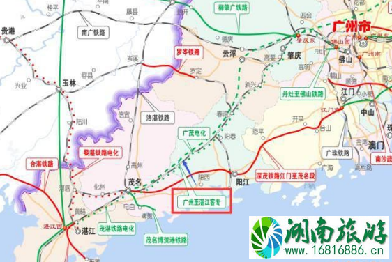 深湛铁路江门到湛江段什么时候开通2022