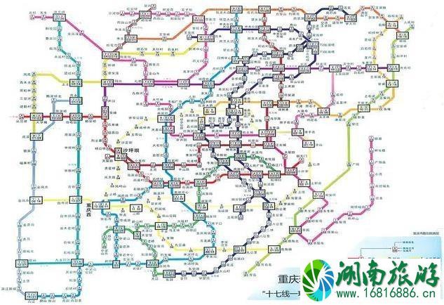 重庆十二号线线路图 重庆十二号线经过哪些地方