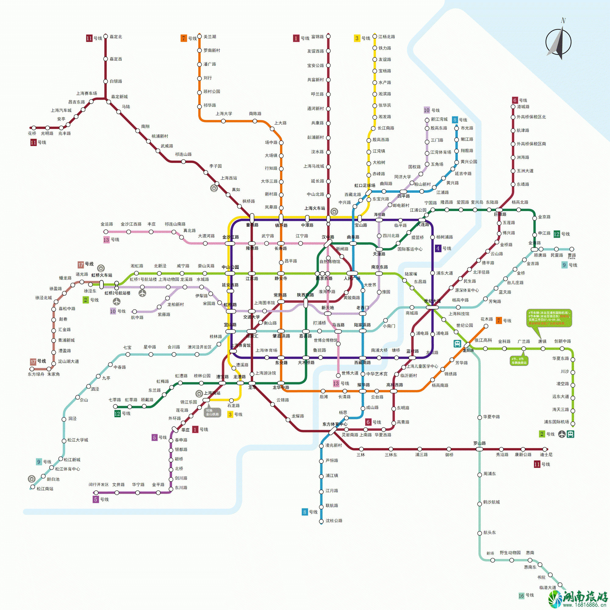 上海地铁图高清大图最新版2022