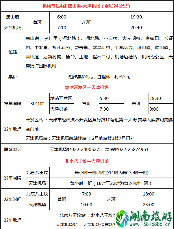 2022天津滨海机场停车收费标准+机场大巴时刻表