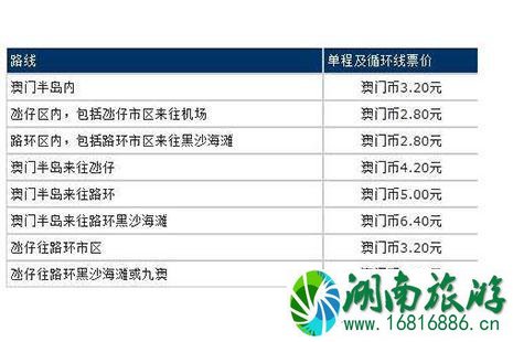 澳门公交车攻略