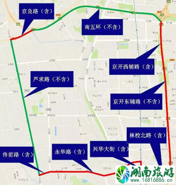 2022北京大兴区限行时间+区域+处罚标准