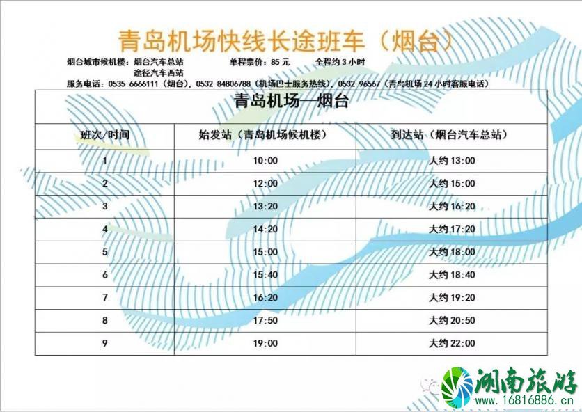 青岛机场大巴702时刻表 2022青岛机场大巴最新时刻表