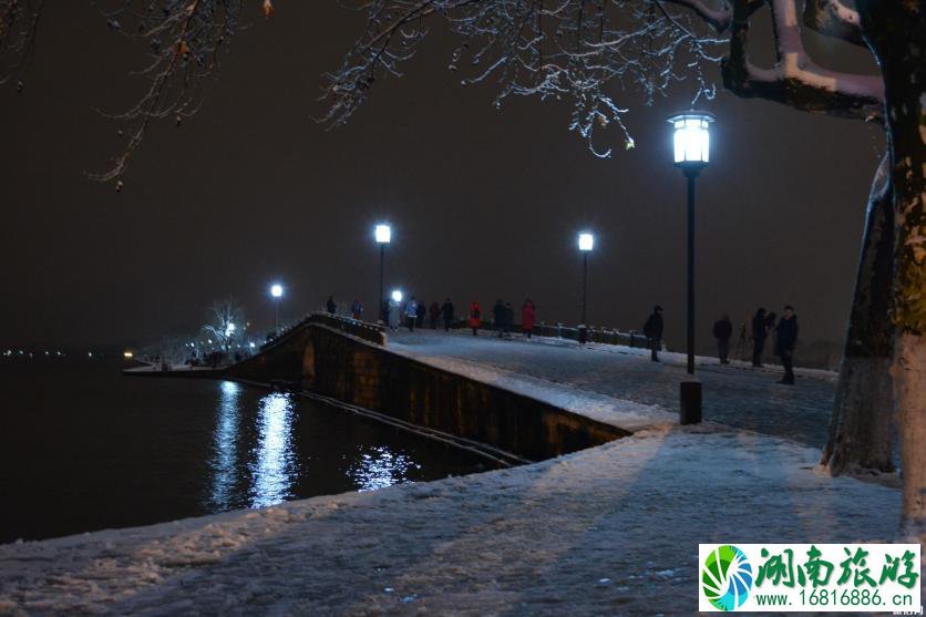 杭州西湖拍雪景哪里好 2022年除夕杭州西湖道路交通管制