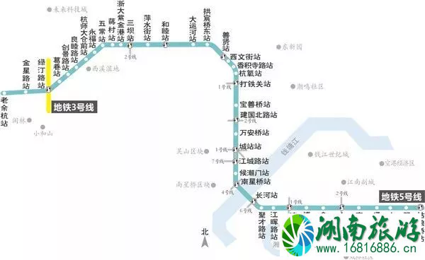 2022杭州地铁5号线开通时间+站点