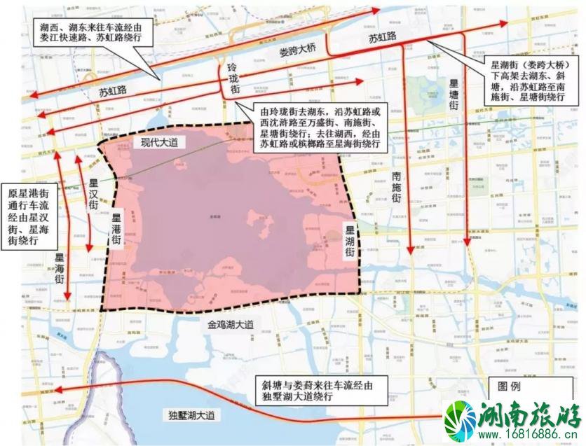 2022苏州环金鸡湖国际半程马拉松交通管制+时间+路线