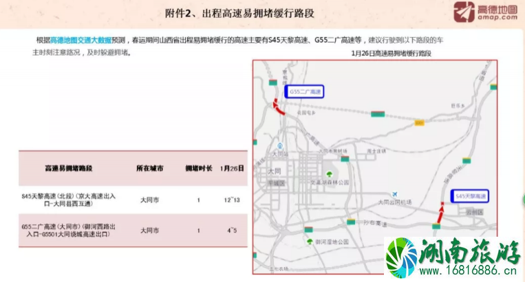 2022山西高速春节易堵路段+堵车高峰期