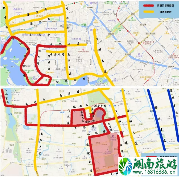 无锡马拉松2022路线+交通管制+绕行路线