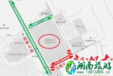 2022年高考长沙易堵路段+交通管制+绕行指南