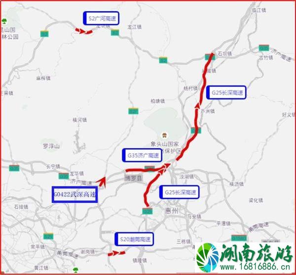 惠州2022五一易堵路段+热门景区+景区限行+绕行路线推荐