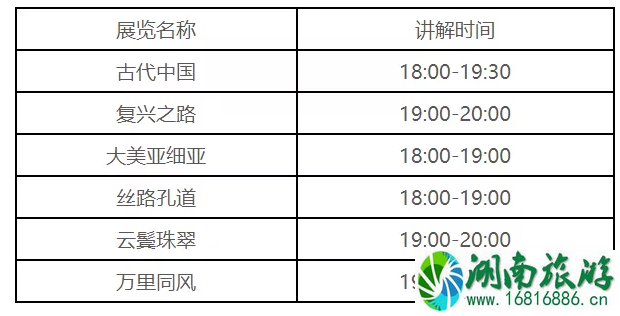 2022国家博物馆暑期延时开放时间+免费展览