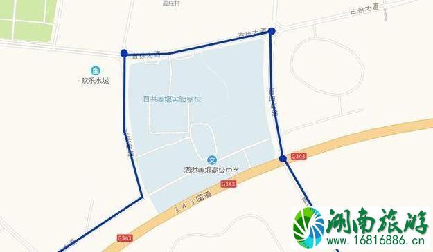 2022泗洪高考交通管制时间+路段