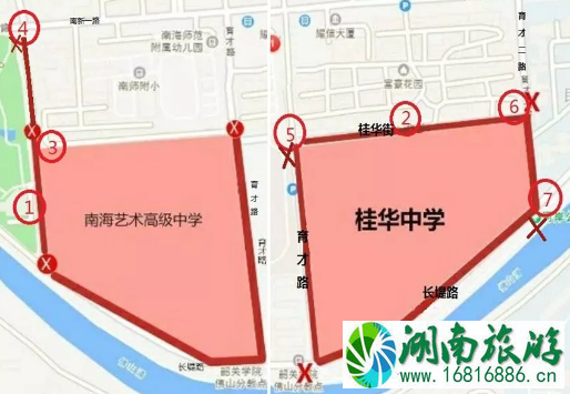 2022佛山高考交通管制路段+时间