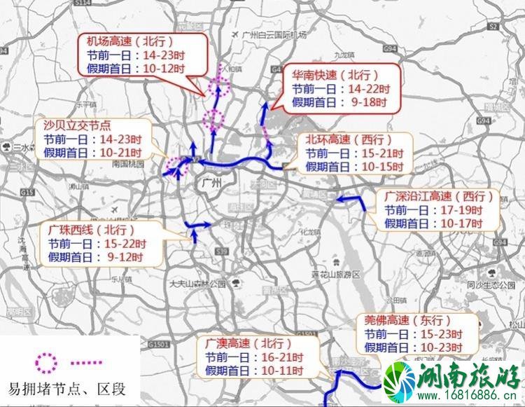 2022端午节广州拥堵时间+路段