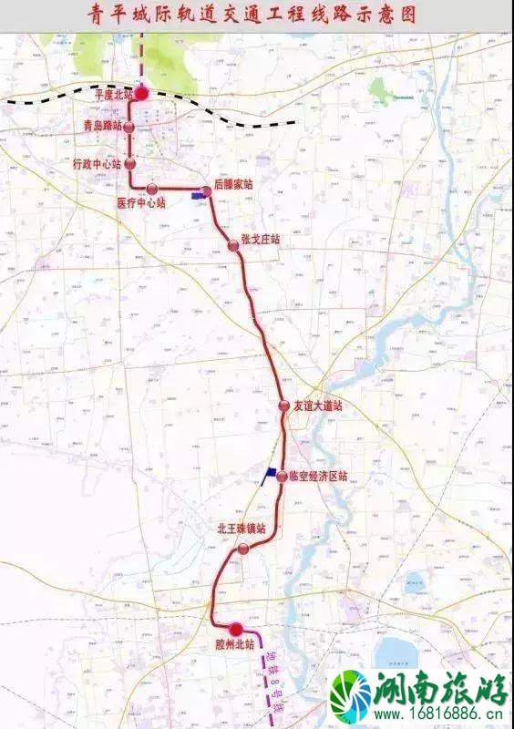 青岛地铁14号线路地图和通车时间