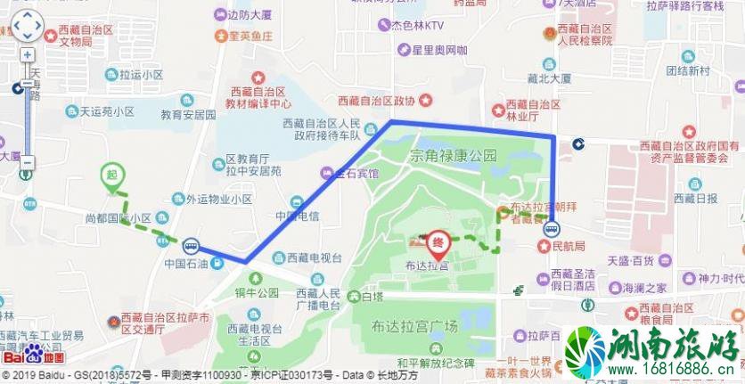 布达拉宫坐几路公交车可以到 布达拉宫在哪里