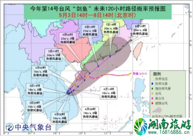 台风剑鱼最新消息 2022海南因台风停运列车+未来天气