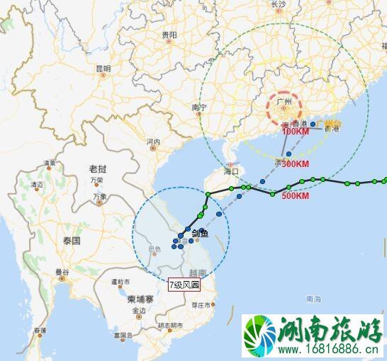 台风剑鱼影响海南广东吗 2022年9月双台风影响的地区