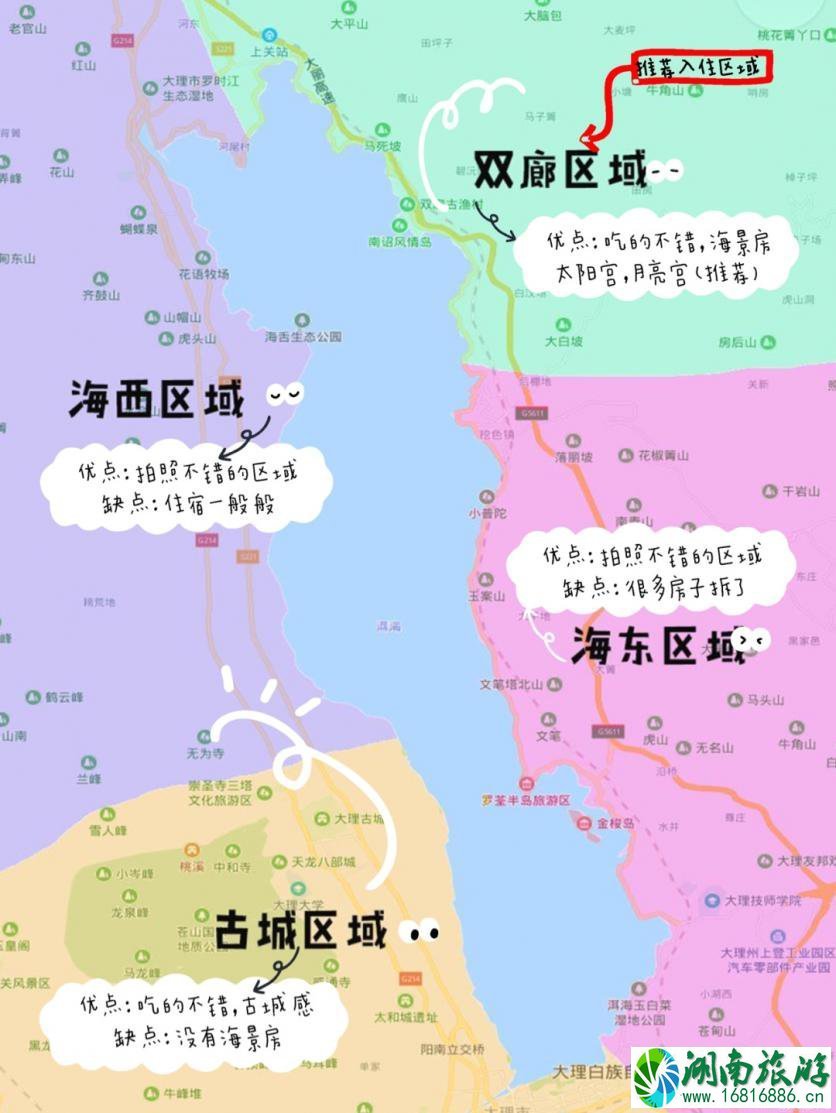 大理旅游攻略必去景点 大理旅游景点路线图