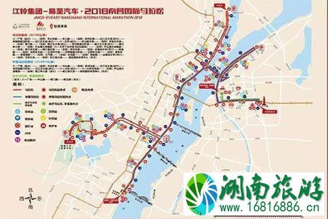 2022南昌国际马拉松线路图