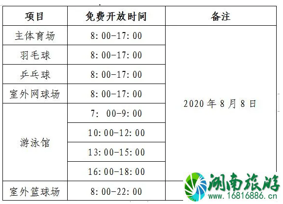 8月8日全民健身日南昌免费项目场馆及开放时间