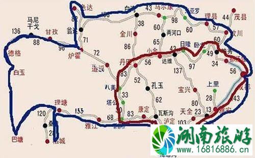 成都到川西线路游玩线路攻略