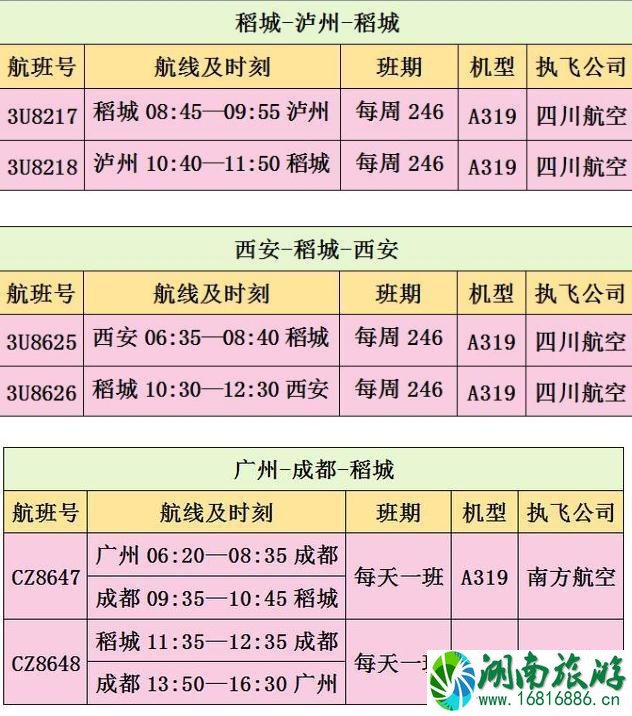 2022稻城亚丁航班时刻表+旅游线路推荐