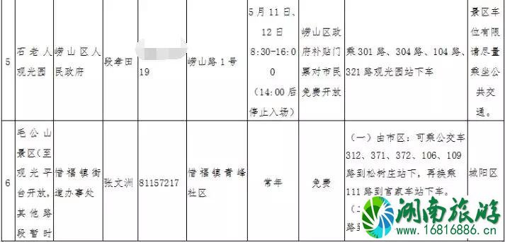 青岛免费景区 2022青岛登山节时间+地点