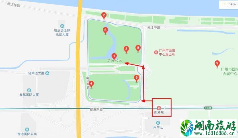 广州会展公园怎么去 广州会展公园在哪里 停车