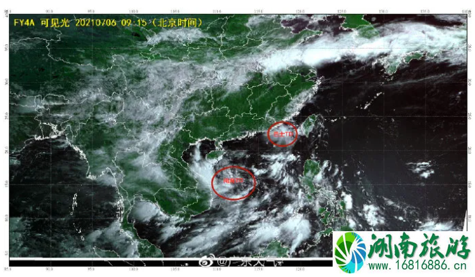 2021双台风在哪里登陆-对广东天气影响