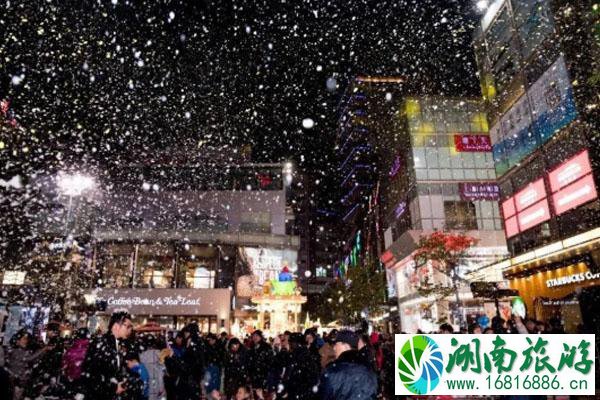 2020深圳红山六九七九商业中心圣诞节飘雪活动详情