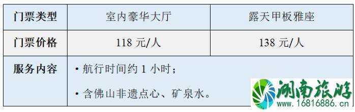 2020佛山三龙湾游船国庆门票价格-运行班次