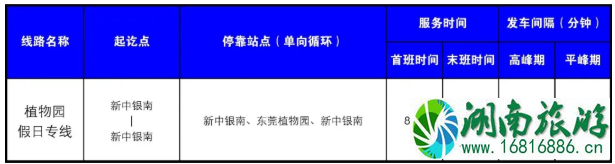 2021东莞植物园假日专线开通时间 东莞植物园游玩攻略