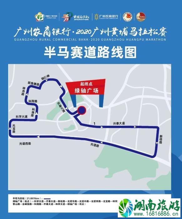 2020广州黄埔马拉松赛起跑点在哪里-比赛线路