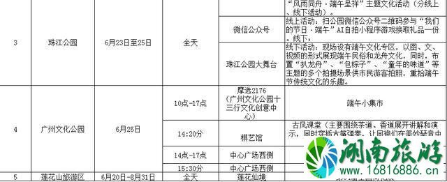 广州端午节公园有什么精彩活动吗 附2020年端午节活动信息