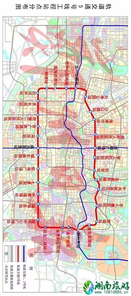 郑州地铁5号线开通时间 2022郑州地铁5号线地铁站站点