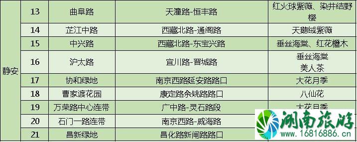 上海打造118条花道 上海全市各区域花道汇总